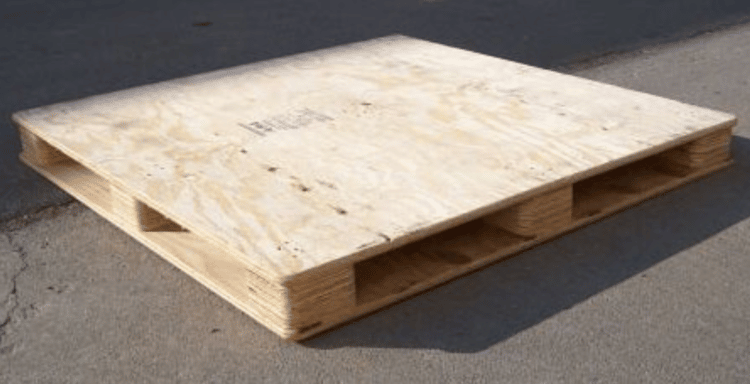 Close up of engineered pallet